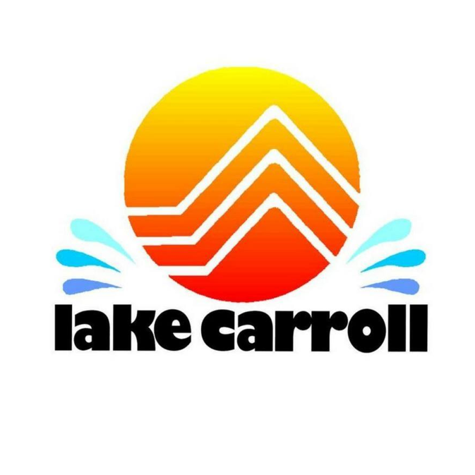 A logo for Lake Carroll.